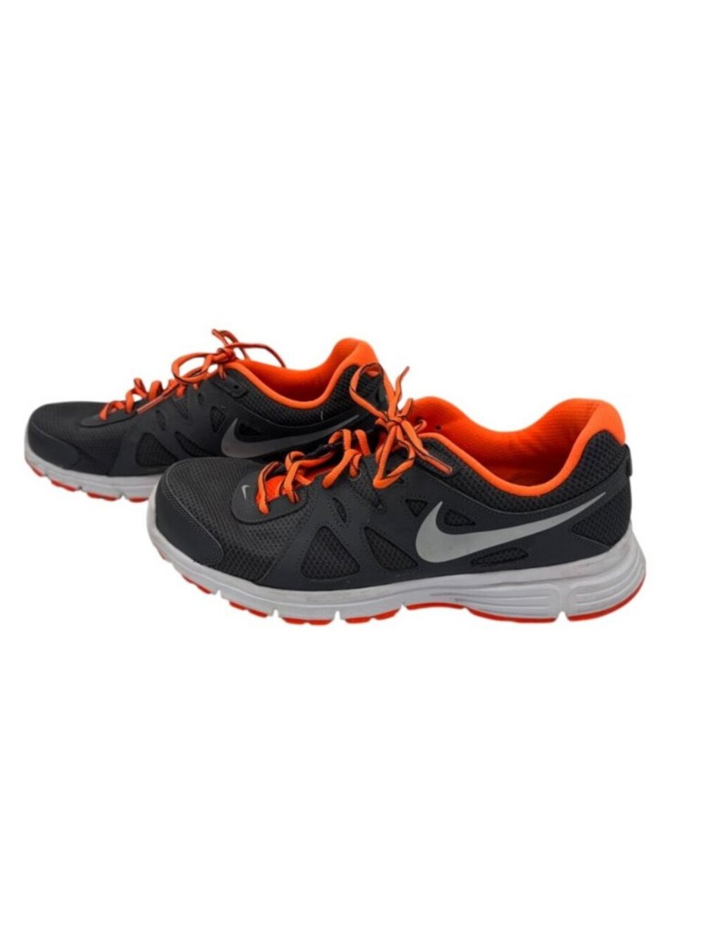 Nike Revolution 2 Running Shoes Sneakers Gray/Orange 554953-032 Men's Size 11